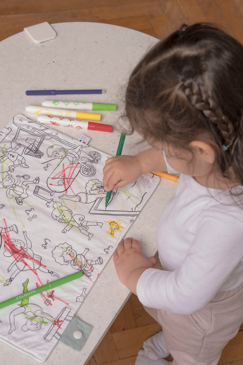 Sets de table à colorier la nature des petits