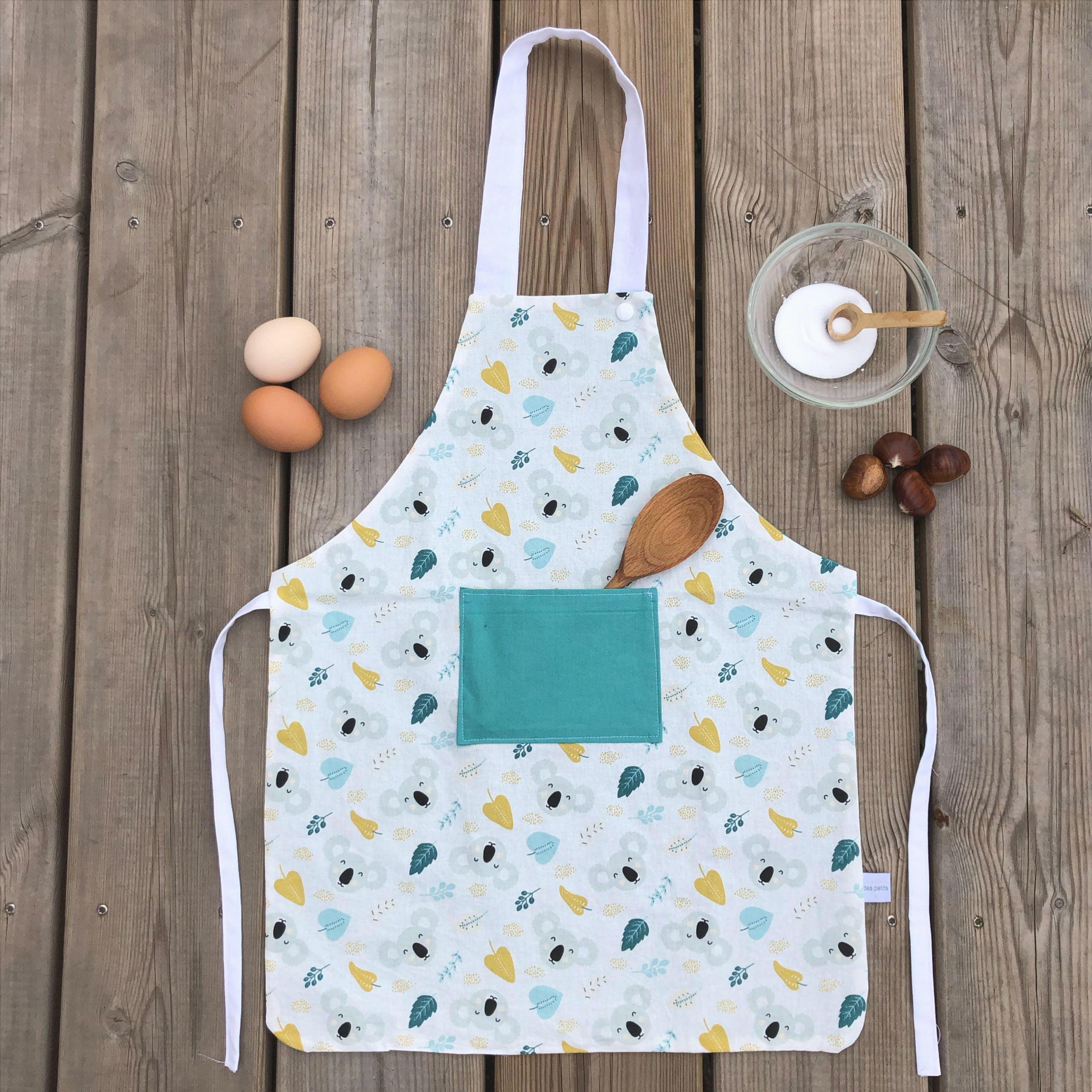 Tablier enfant – Koala/bleu