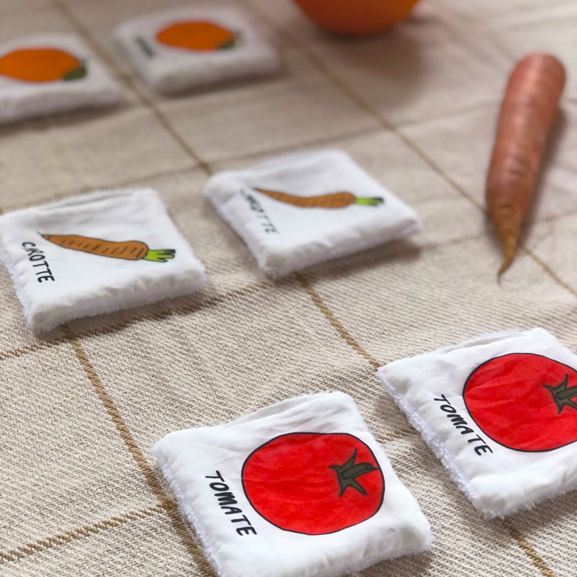 Jeu mémory - Les fruits