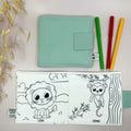 Livre de coloriage lavable - Animaux de la jungle