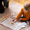 Jeu mémory - Les fruits et les légumes - set de table imagier