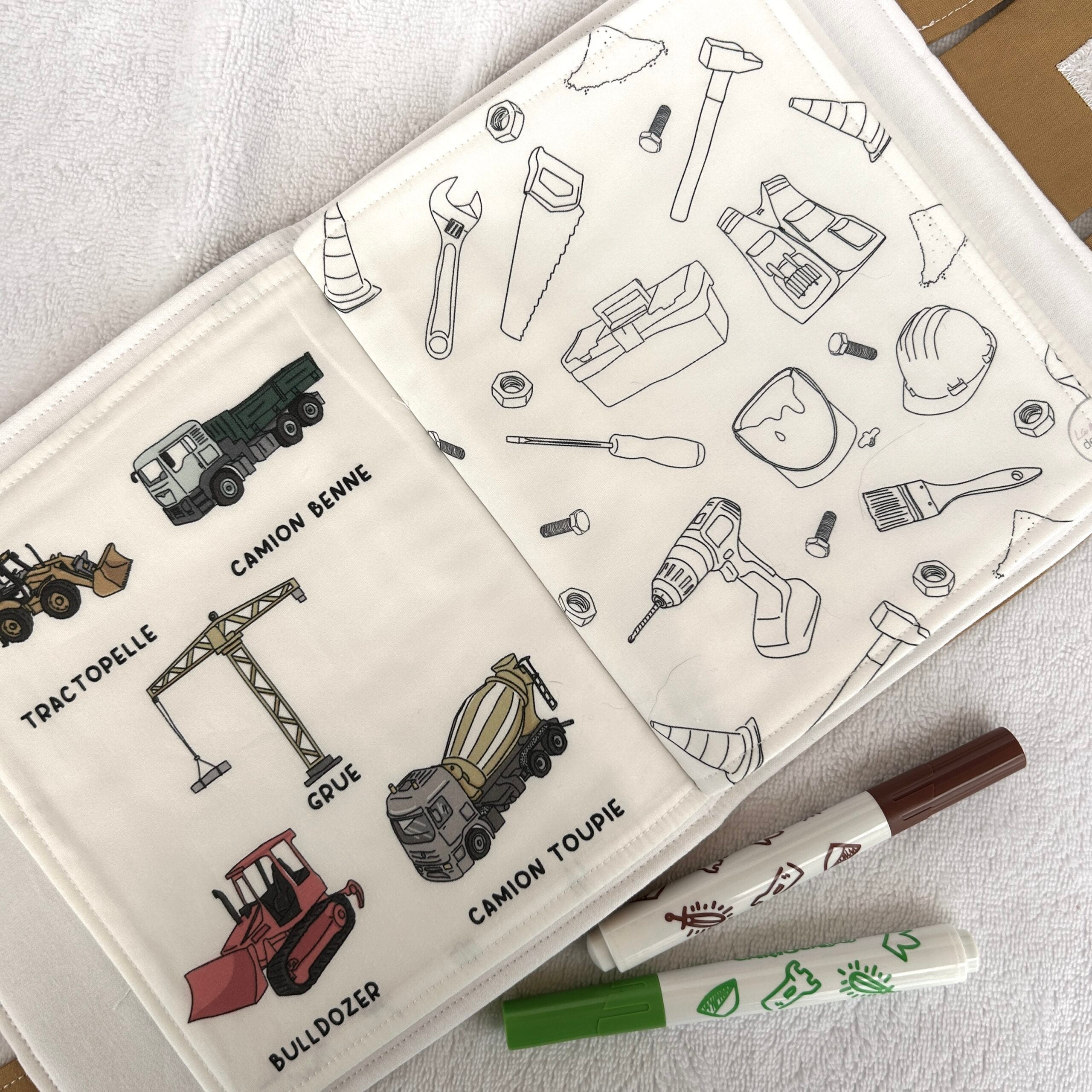 Mallette d'activités à colorier - Petit bricoleur