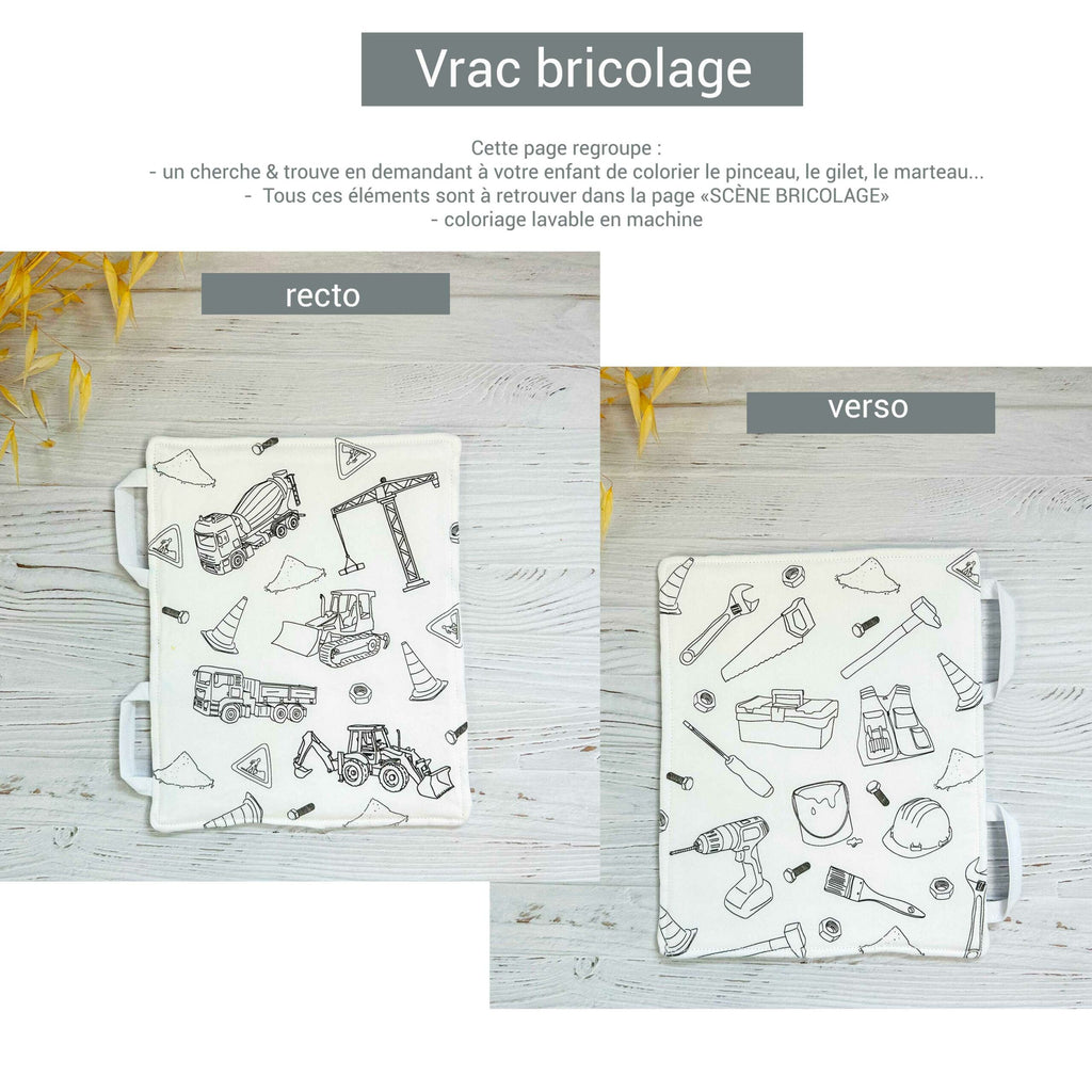 Page mallette d'activités évolutive - Cherche et trouve - Petit bricoleur