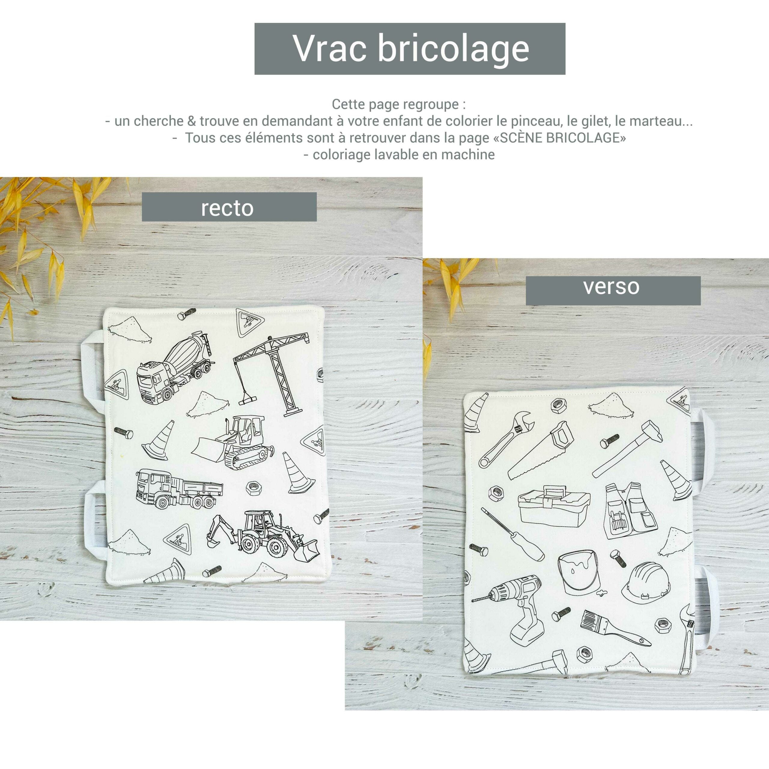 Page mallette d'activités évolutive - Cherche et trouve - Petit bricoleur