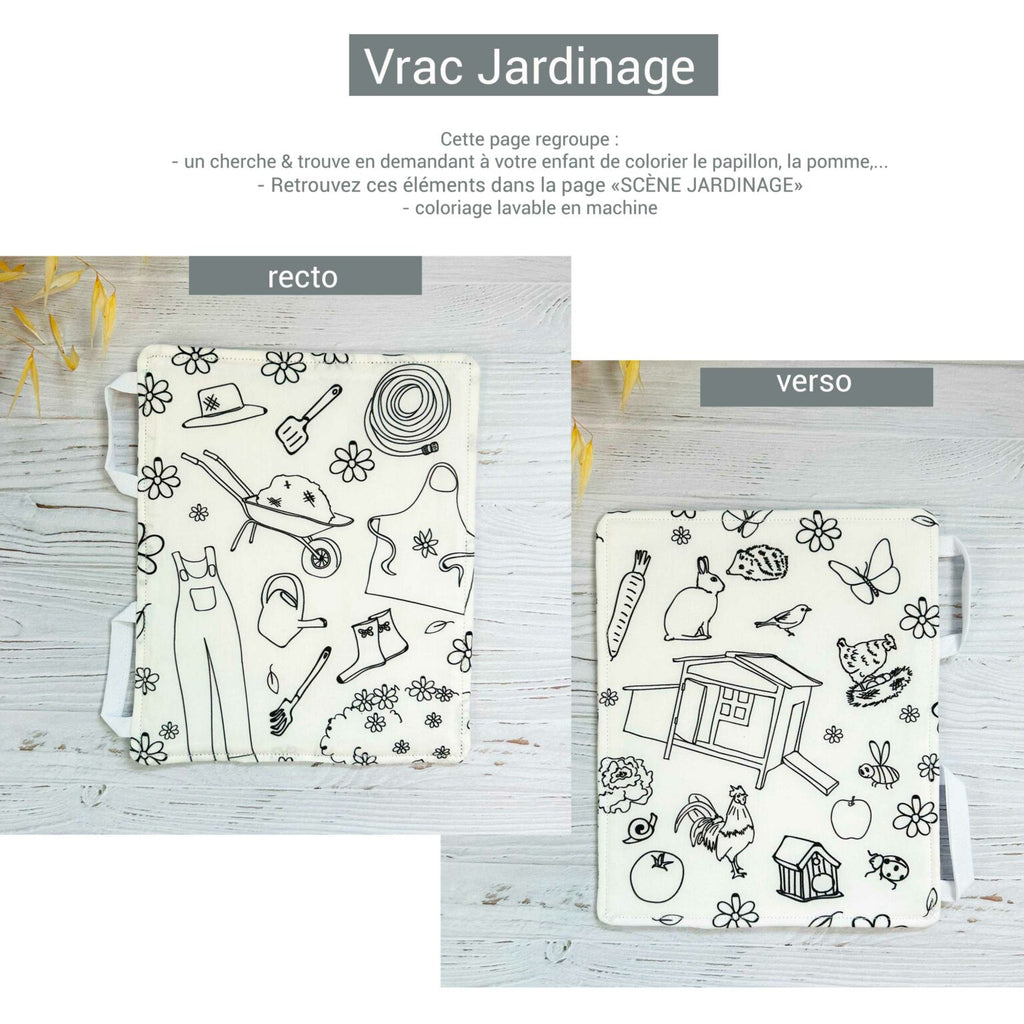 Page mallette d'activités évolutive - Cherche et trouve - Petit jardinier