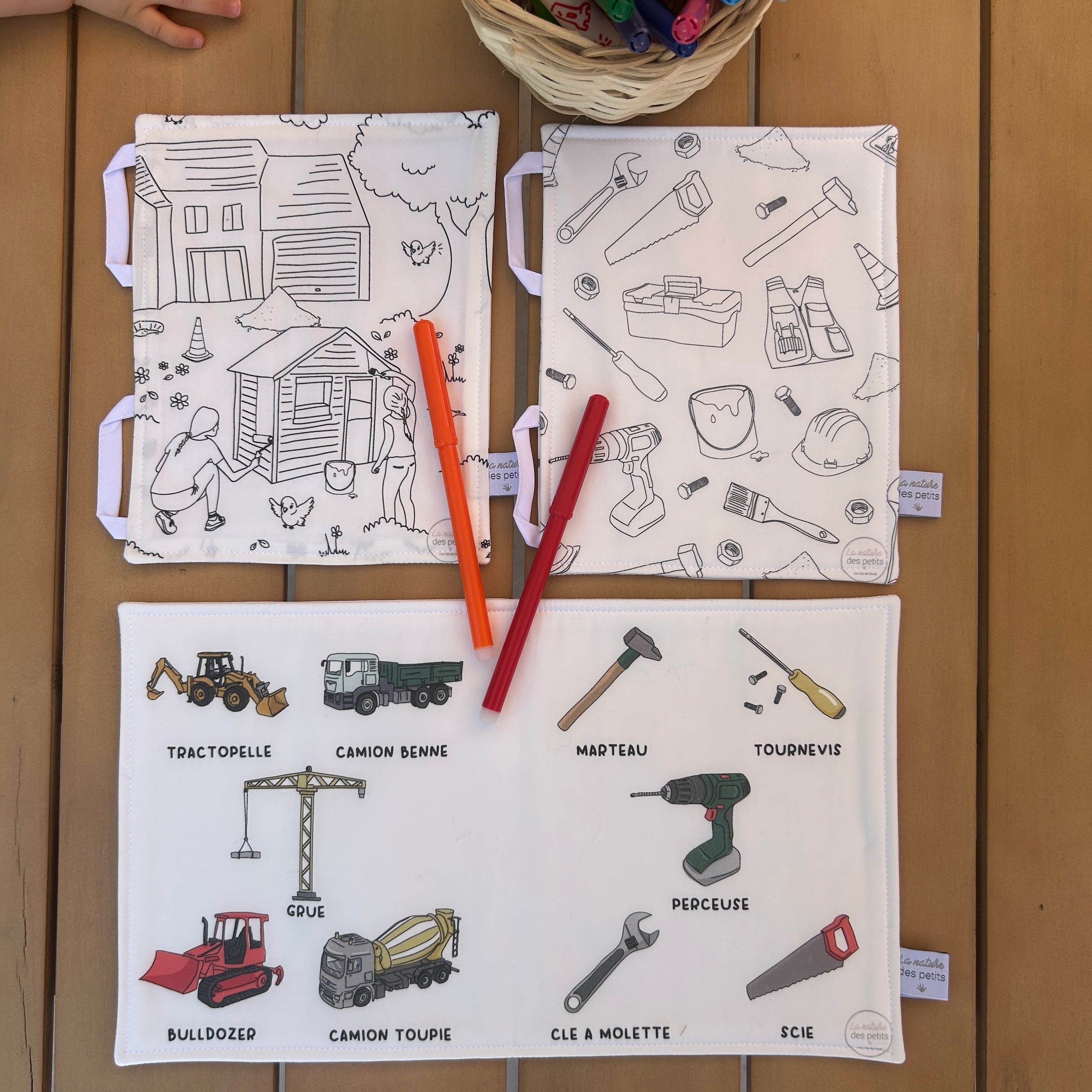 Pack 3 pages mallette d'activités évolutive - Petit bricoleur