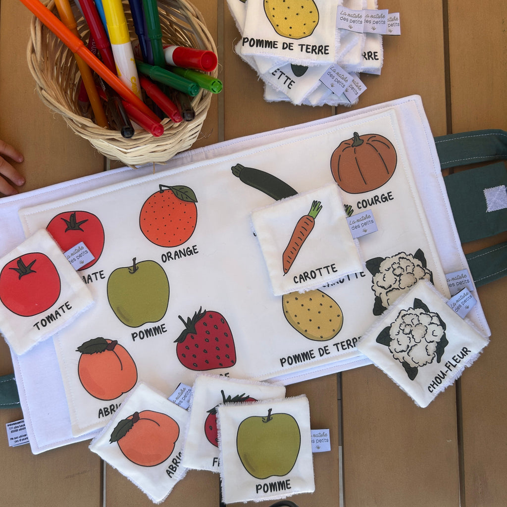 Jeu mémory - Les fruits et les légumes