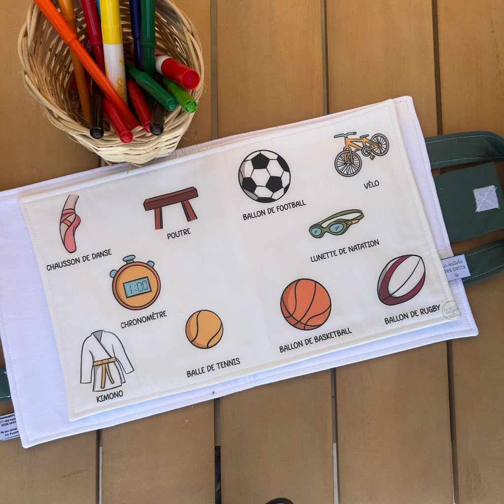 Page mallette d'activités évolutive - Imagier sport