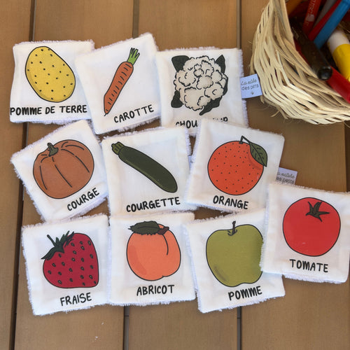 Jeu mémory - Les fruits et les légumes