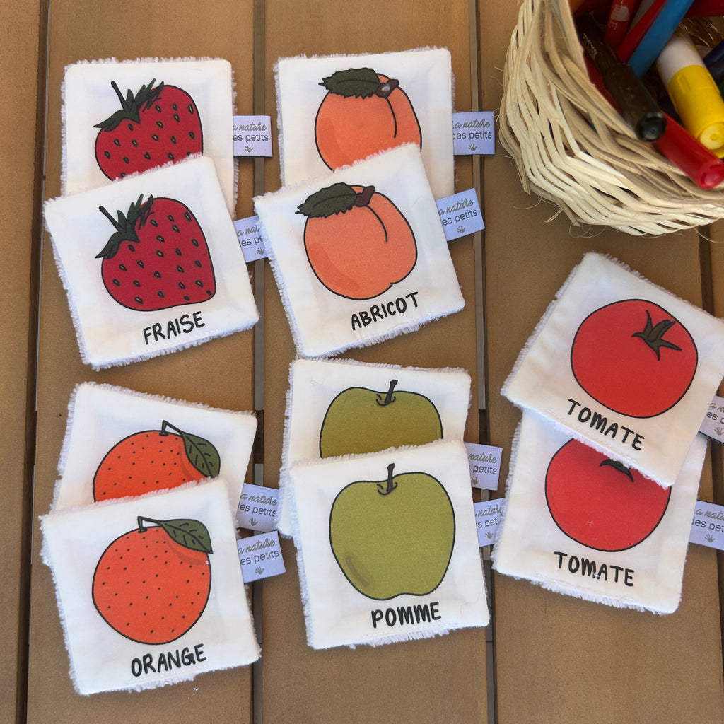 Jeu mémory - Les fruits