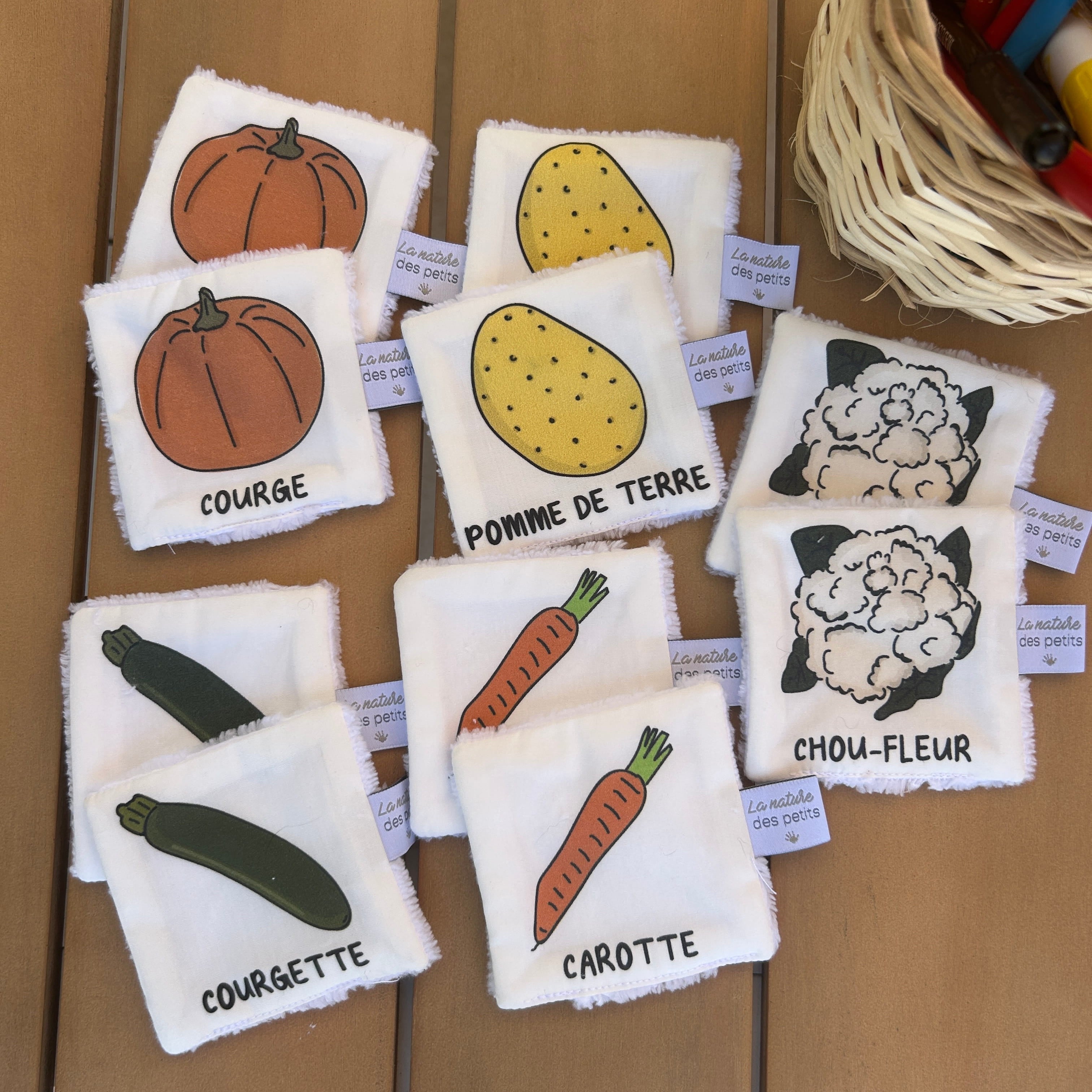 Jeu mémory - Les légumes