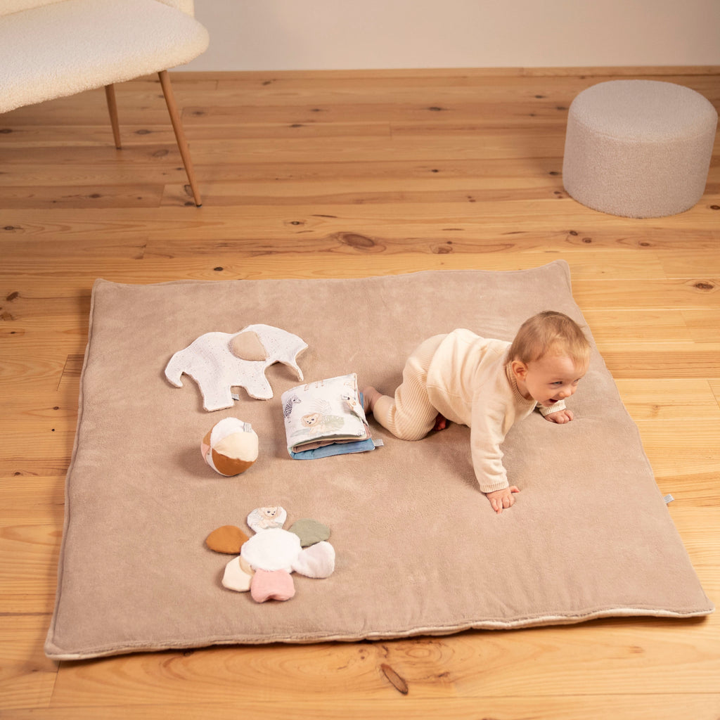 Tapis de jeu nomade et évolutif tout doux – 100% éponge galet