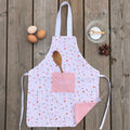 Tablier enfant – Forêt/rose