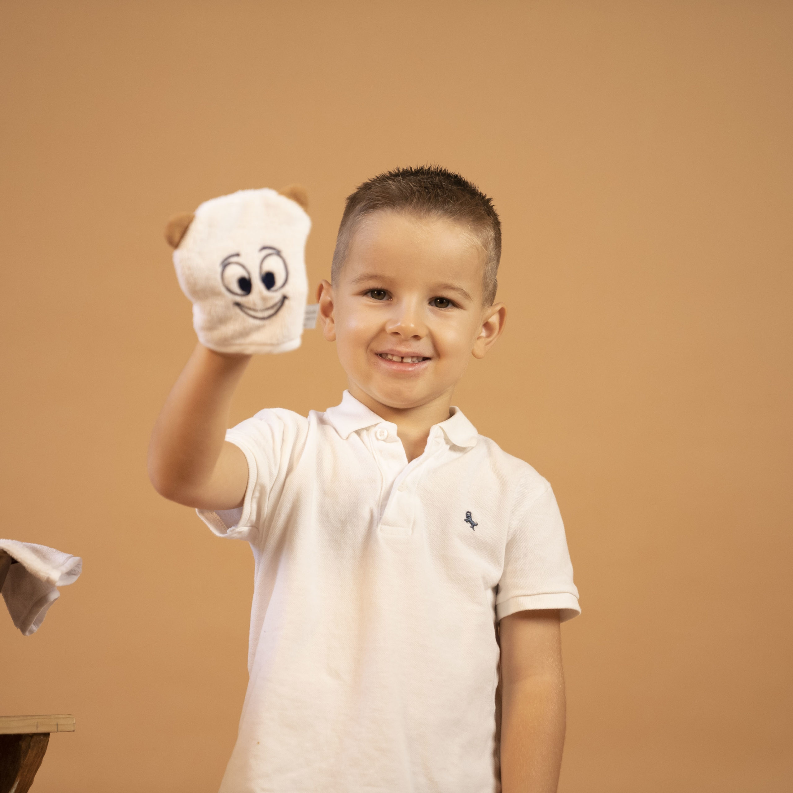 4 gants d'apprentissage enfants ÉMOTION - Galet/blanc - LA NATURE