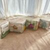 Livre éveil tissu prénom personnalisé bébé