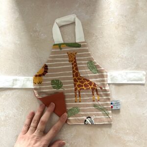 Tablier de poupée - Savane/brique